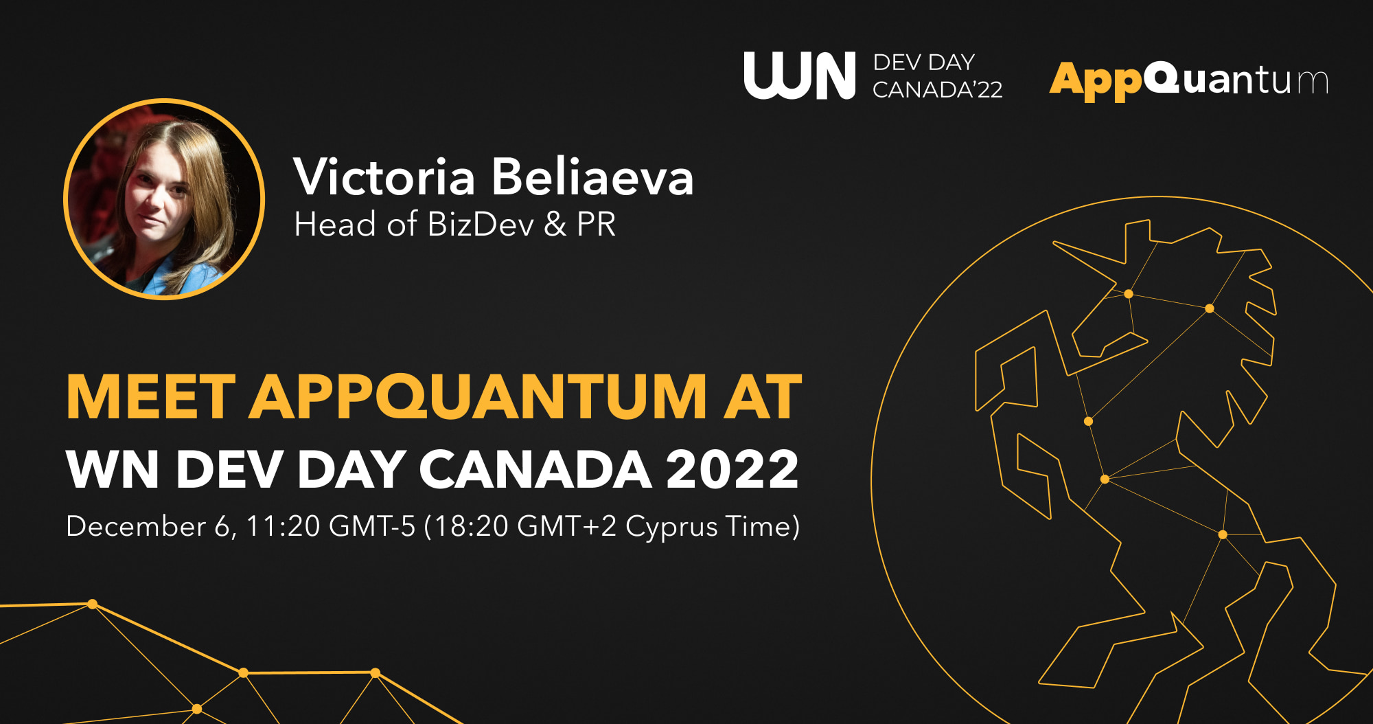 Meet AppQuantum at WN Dev Day Canada 2022